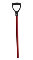 Hartholzstiel 28 mm, rot mit Kunststoffgriff für Art. Nr. 7648 und 7649